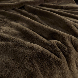 Плед искусственный мех Sofi De Marko Ричард кофе