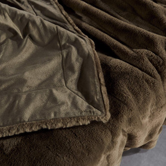 Плед искусственный мех Sofi De Marko Ричард кофе - купить по низким ценам в Lux-Postel.com