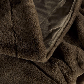 Плед искусственный мех Sofi De Marko Ричард кофе - купить по низким ценам в Lux-Postel.com