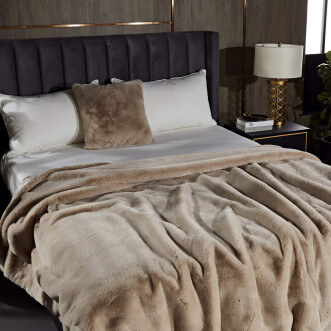 Плед искусственный мех Sofi De Marko Ричард крем описание