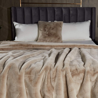 Плед искусственный мех Sofi De Marko Ричард крем - купить по низким ценам в Lux-Postel.com