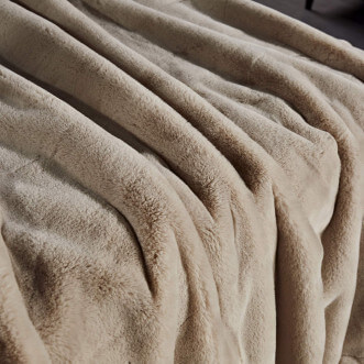 Плед искусственный мех Sofi De Marko Ричард крем фото