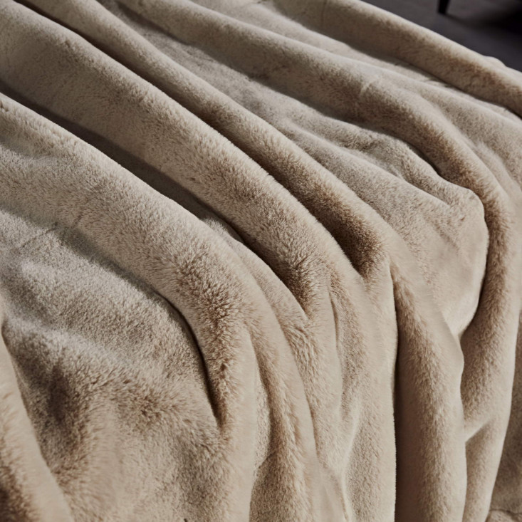 Плед искусственный мех Sofi De Marko Ричард крем