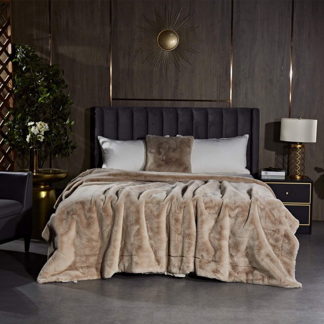 Плед искусственный мех Sofi De Marko Ричард крем