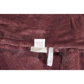 Плед искусственный мех Sofi De Marko Ричард марсала - купить по низким ценам в Lux-Postel.com