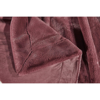 Плед искусственный мех Sofi De Marko Ричард марсала - купить по низким ценам в Lux-Postel.com