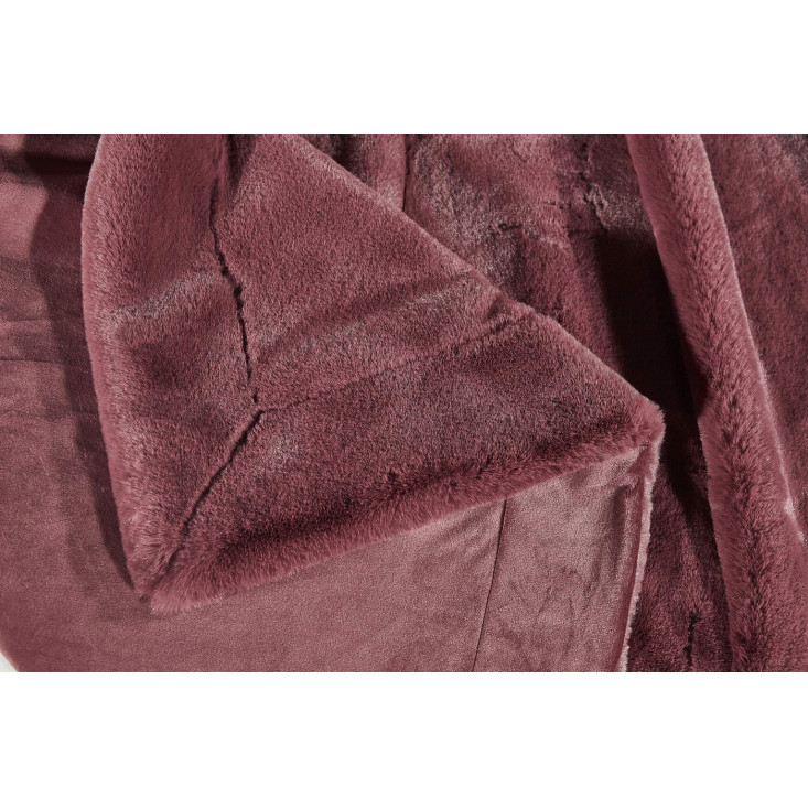 Плед искусственный мех Sofi De Marko Ричард марсала