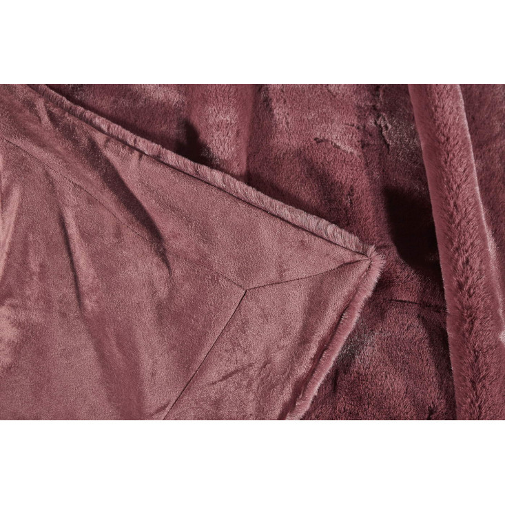 Плед искусственный мех Sofi De Marko Ричард марсала