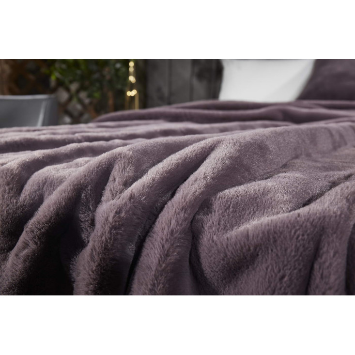 Плед искусственный мех Sofi De Marko Ричард мокко