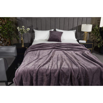 Плед искусственный мех Sofi De Marko Ричард мокко