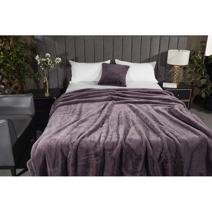 Плед искусственный мех Sofi De Marko Ричард мокко