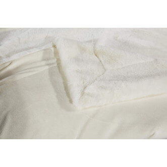 Плед искусственный мех Sofi De Marko Ричард молоко - купить по низким ценам в Lux-Postel.com