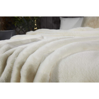 Плед искусственный мех Sofi De Marko Ричард молоко фото