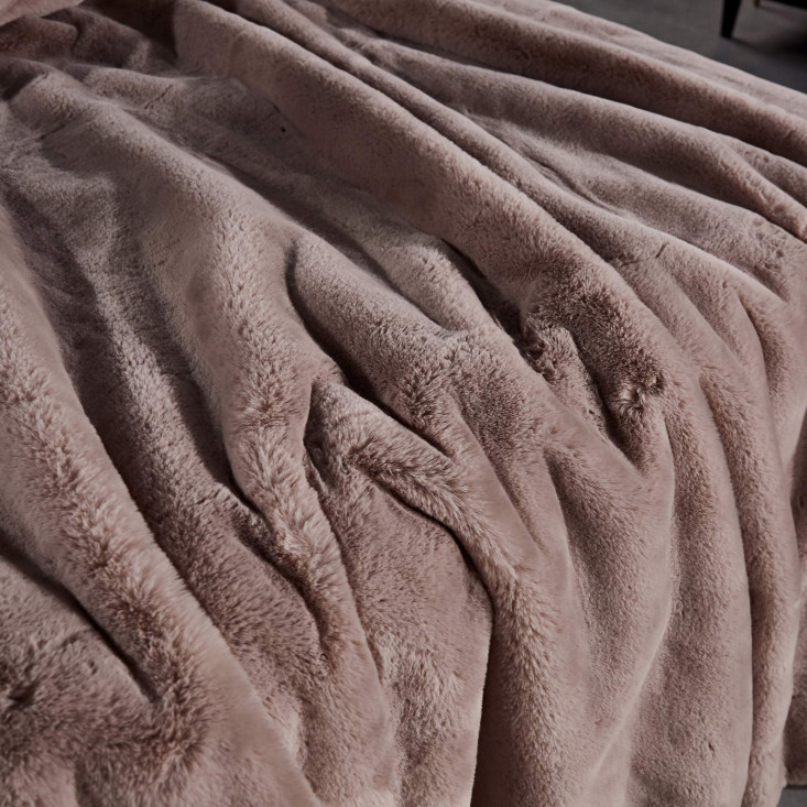 Плед искусственный мех Sofi De Marko Ричард пепельная роза