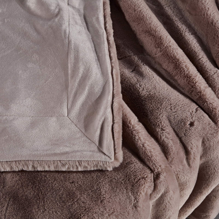 Плед искусственный мех Sofi De Marko Ричард пепельная роза