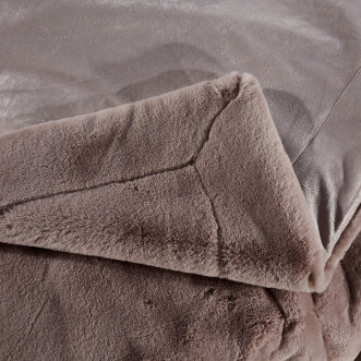 Плед искусственный мех Sofi De Marko Ричард пепельная роза - купить по низким ценам в Lux-Postel.com