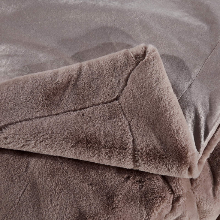 Плед искусственный мех Sofi De Marko Ричард пепельная роза