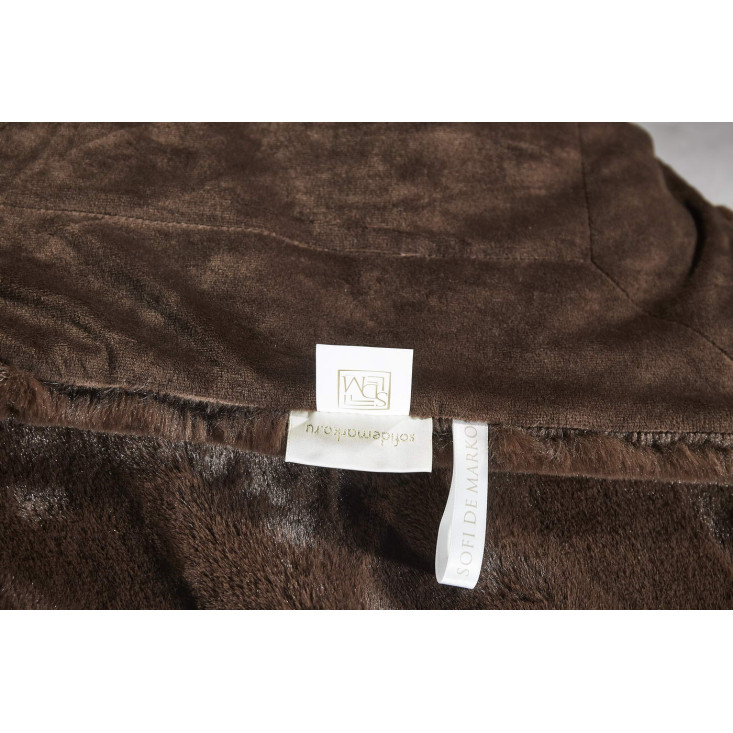 Плед искусственный мех Sofi De Marko Ричард шоколад