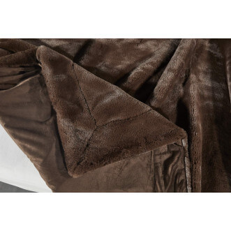 Плед искусственный мех Sofi De Marko Ричард шоколад отзывы