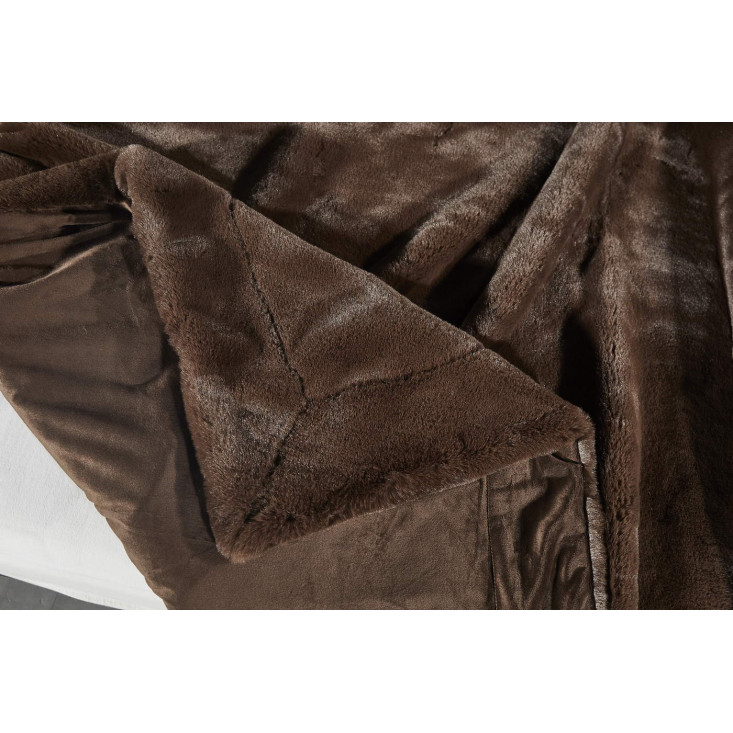 Плед искусственный мех Sofi De Marko Ричард шоколад