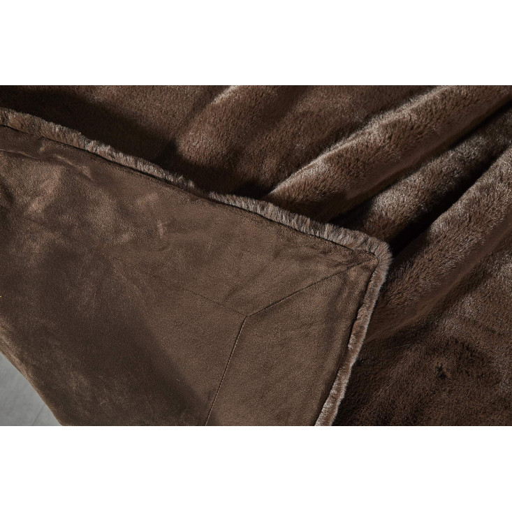 Плед искусственный мех Sofi De Marko Ричард шоколад