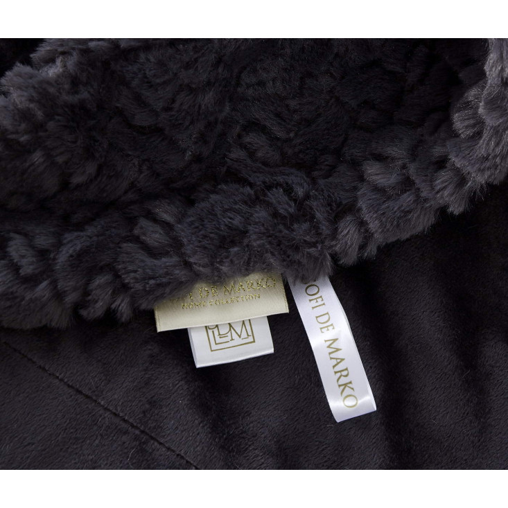 Плед искусственный мех Sofi De Marko Теодор антрацит