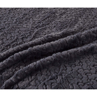 Плед искусственный мех Sofi De Marko Теодор антрацит фото