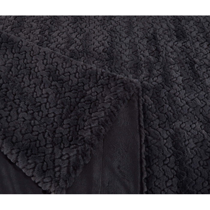 Плед искусственный мех Sofi De Marko Теодор антрацит