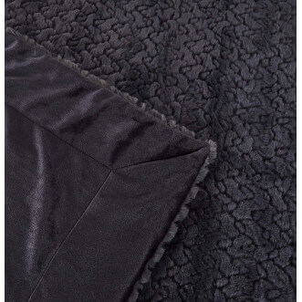 Плед искусственный мех Sofi De Marko Теодор антрацит - купить по низким ценам в Lux-Postel.com