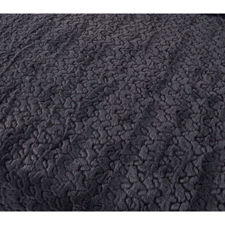 Плед искусственный мех Sofi De Marko Теодор антрацит