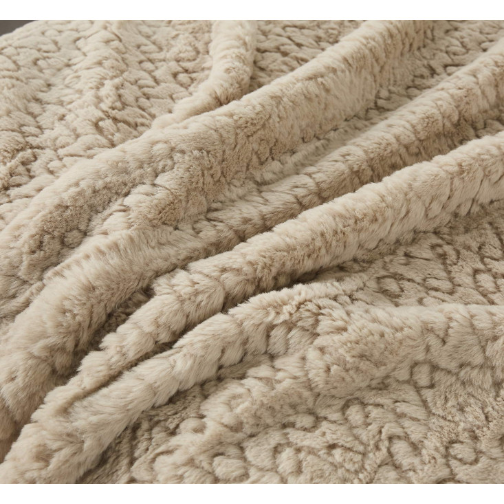 Плед искусственный мех Sofi De Marko Теодор беж