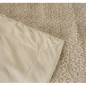 Плед искусственный мех Sofi De Marko Теодор беж - купить по низким ценам в Lux-Postel.com