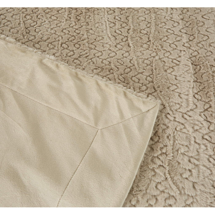 Плед искусственный мех Sofi De Marko Теодор беж