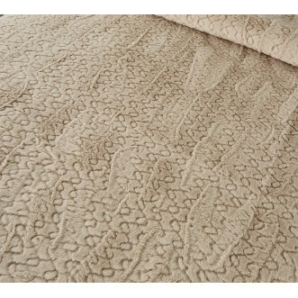 Плед искусственный мех Sofi De Marko Теодор беж - купить по низким ценам в Lux-Postel.com