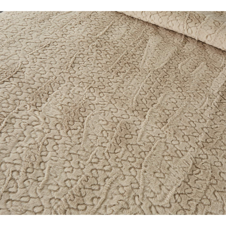 Плед искусственный мех Sofi De Marko Теодор беж