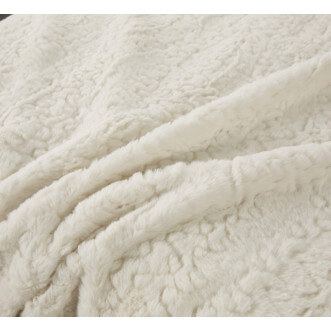 Плед искусственный мех Sofi De Marko Теодор белое фото