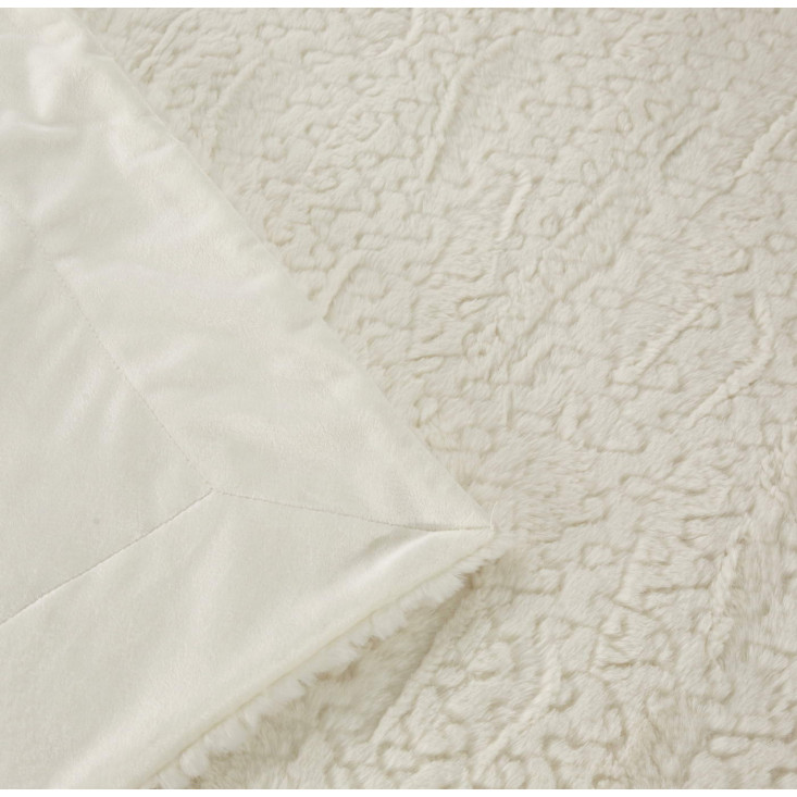 Плед искусственный мех Sofi De Marko Теодор белое