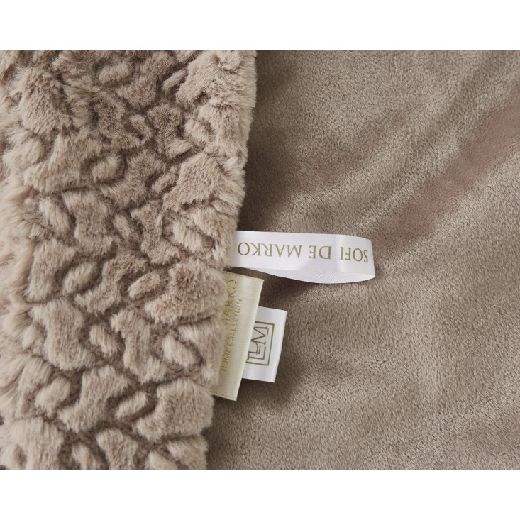 Плед искусственный мех Sofi De Marko Теодор мокко