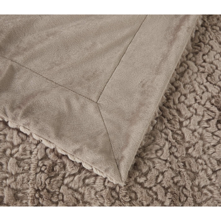 Плед искусственный мех Sofi De Marko Теодор мокко