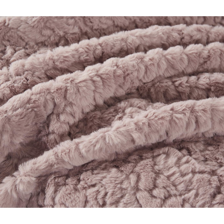 Плед искусственный мех Sofi De Marko Теодор пепельная роза