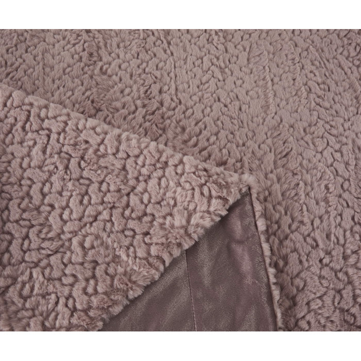 Плед искусственный мех Sofi De Marko Теодор пепельная роза