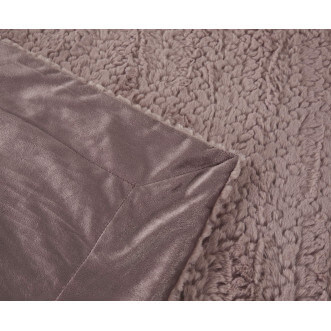 Плед искусственный мех Sofi De Marko Теодор пепельная роза - купить по низким ценам в Lux-Postel.com