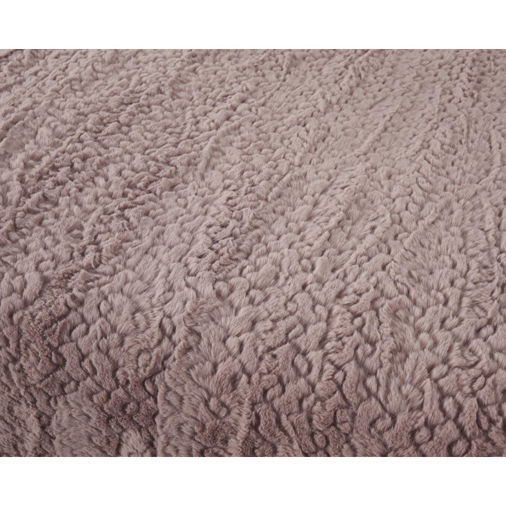 Плед искусственный мех Sofi De Marko Теодор пепельная роза