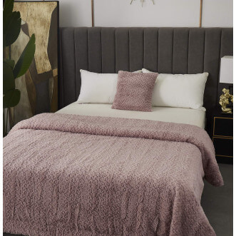 Плед искусственный мех Sofi De Marko Теодор пепельная роза описание