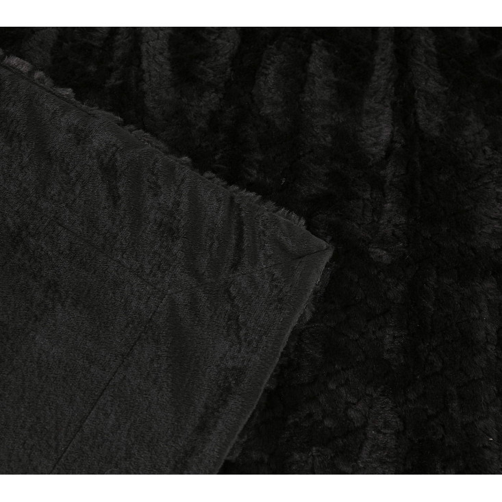 Плед искусственный мех Sofi De Marko Теодор черный