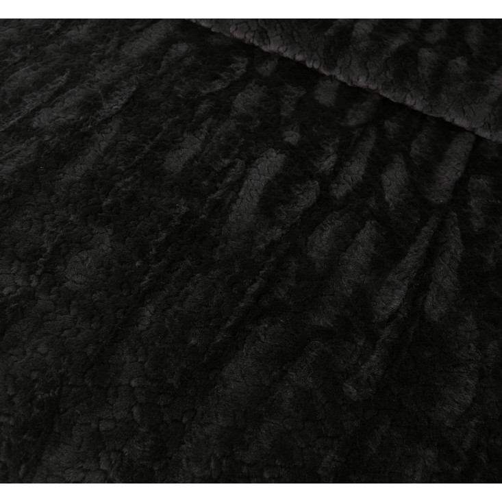 Плед искусственный мех Sofi De Marko Теодор черный