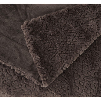 Плед искусственный мех Sofi De Marko Теодор шоколад - купить по низким ценам в Lux-Postel.com