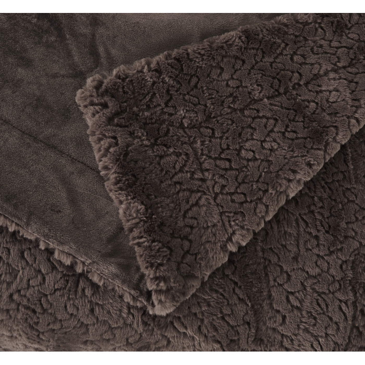 Плед искусственный мех Sofi De Marko Теодор шоколад