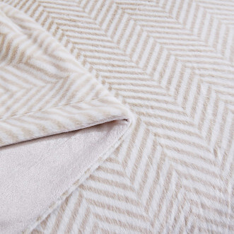 Плед искусственный мех Sofi De Marko Флоренс беж - купить по низким ценам в Lux-Postel.com