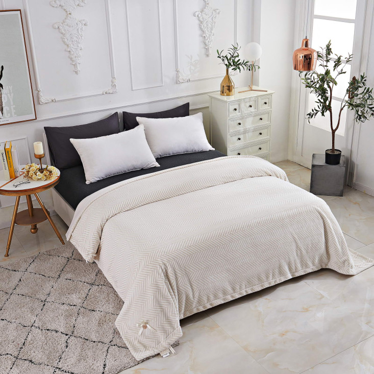 Плед искусственный мех Sofi De Marko Флоренс беж